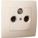 Розетка TV SAT cателітна крем Lillium Natural Kare MAKEL 32010134
