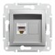 Розетка комп'ютерна, RJ45, кат.5е, UTP, Алюміній, Asfora, EPH4300161