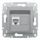 Розетка комп'ютерна, RJ45, кат.6, UTP, Алюміній, Asfora, EPH4700161