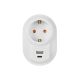 Мережевий фільтр Nilson 3,5кВт 16А + швидка зарядка 5V USB+Type-C ( 40130107 )
